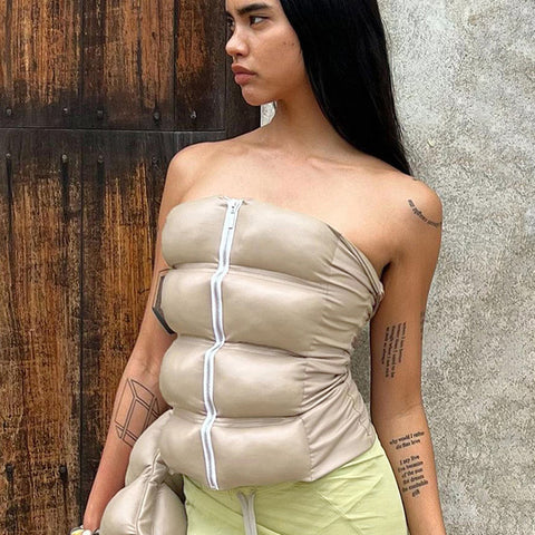 TARUXY - Cárdigan liso ajustado sin mangas para mujer, chaleco sexy ajustado, chalecos para mujer, moda urbana, ropa de invierno para mujer 2023 