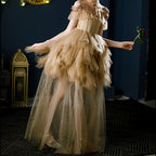 Blumenmädchenkleid, Kinderkommunion, elegantes Festkleid, Barock-Prinzessinnenkleid 
