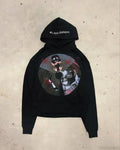 Dark Cartoon Letter Huge Hoodie