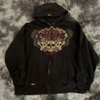 Dark Crimson Letter Antique Hoodie