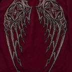 Dark Crimson Oversize Zipper Hoodie