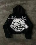 Dark Cross Graphic Pullover Hoodie
