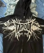 Dark Cross Graphic Pullover Hoodie