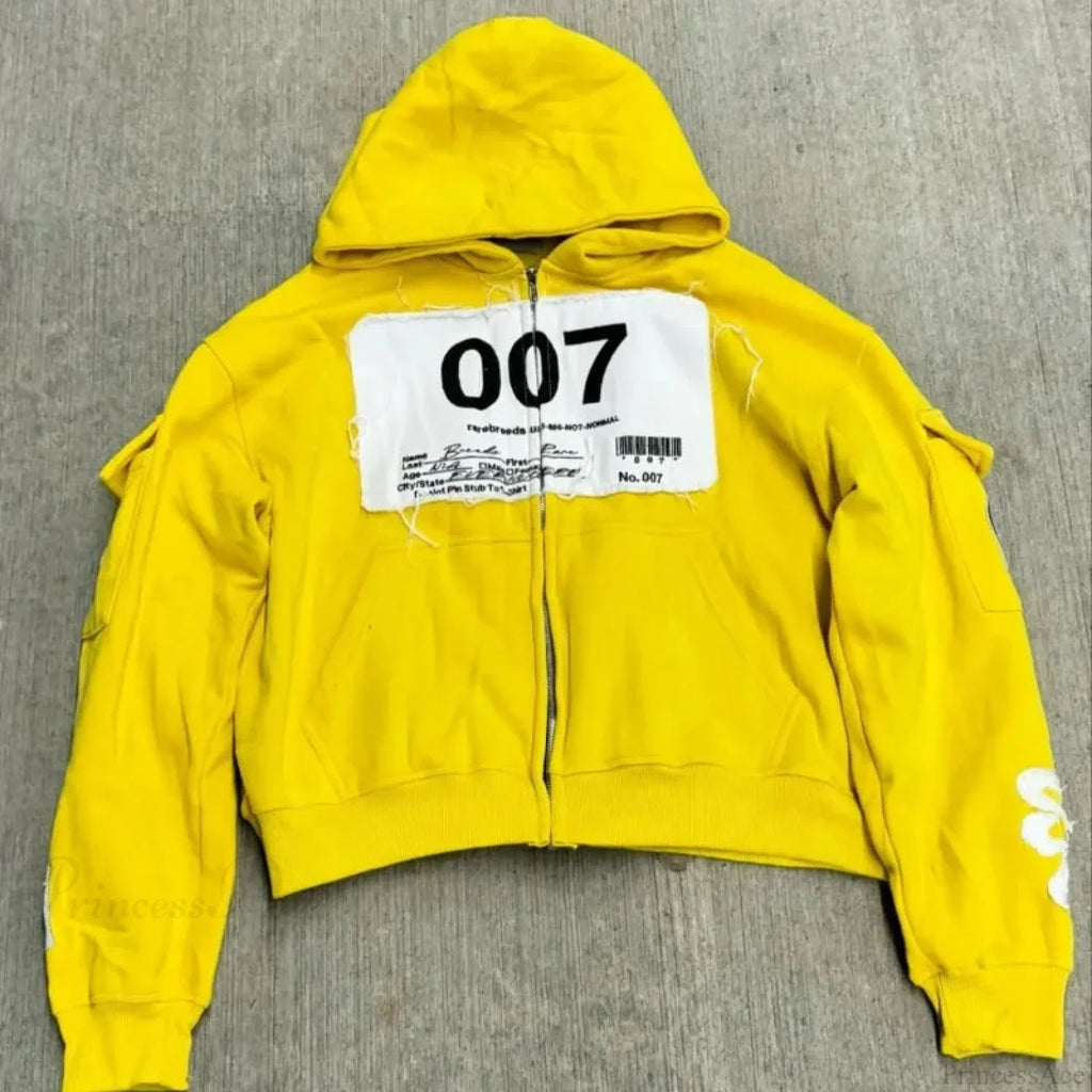 Dark Embroidered Large Hoodie