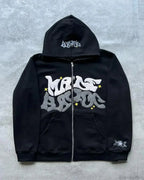 Dark Eyes Print Athletic Hoodie