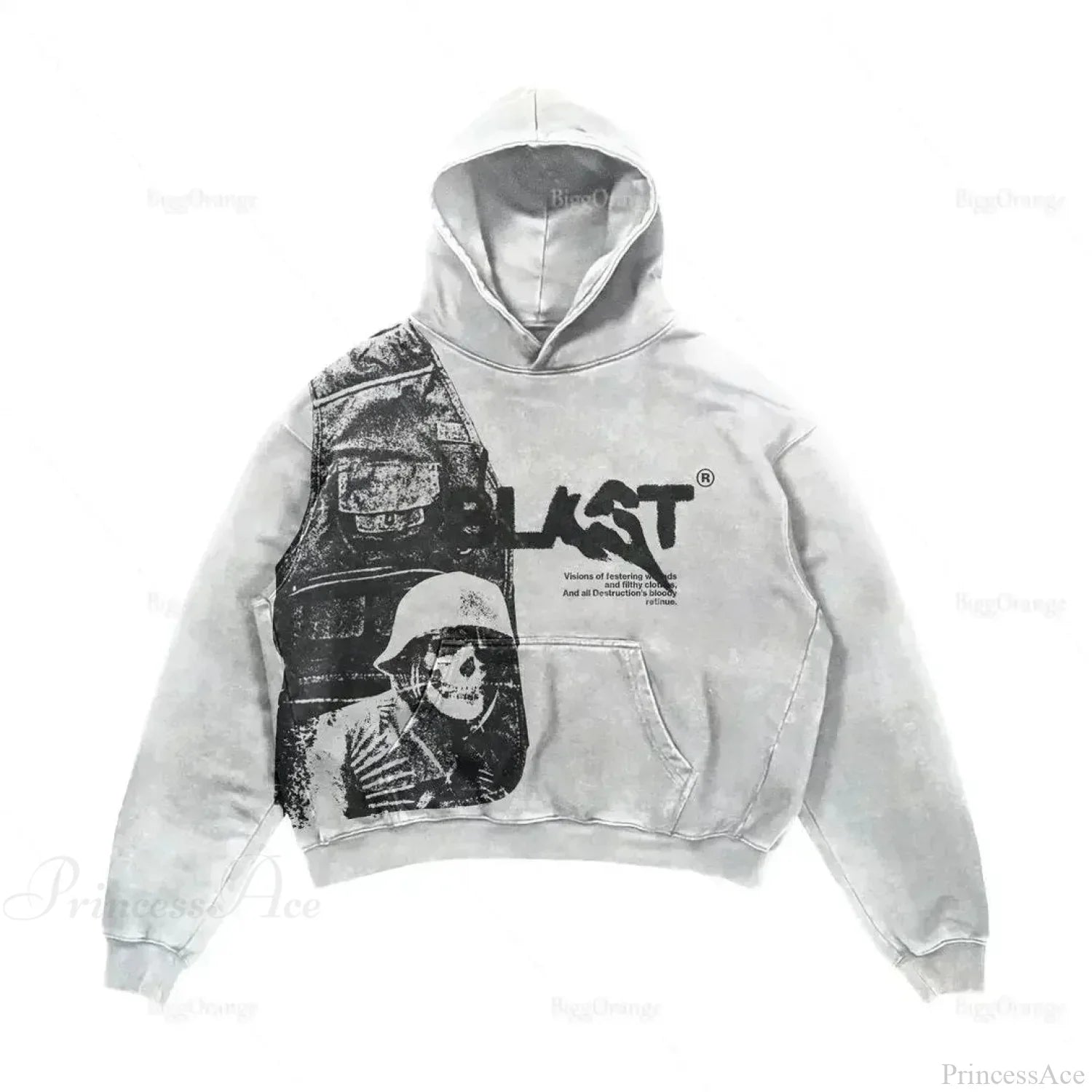 Dark Fashion Design Huge Hoodie