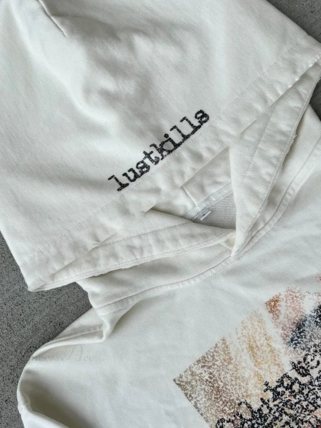 Dark Graphic Print  Y2K S Pullover Hoodie
