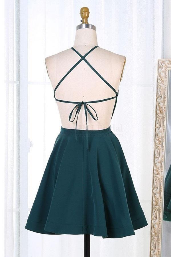 Short Satin Homecoming Dresses Party Dresses