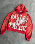 Dark Letter Huge Zip Hoodie