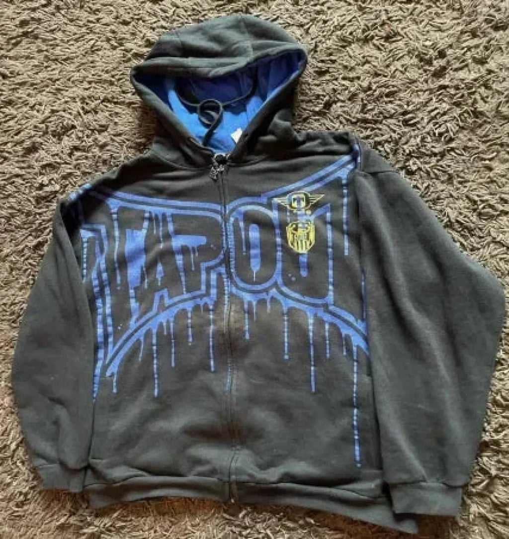 Dark Print Pullover Jumper