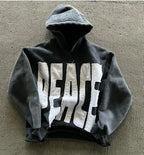 Dark Zipper Joined Vintage Hoodie