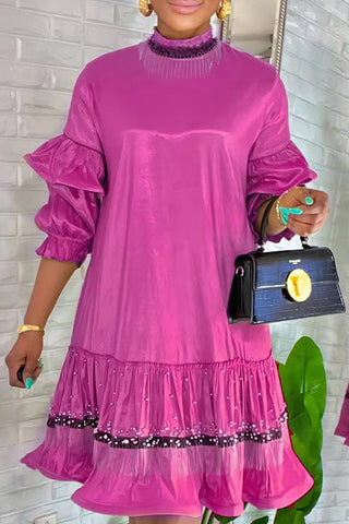 Beaded Mini Dress Casual Dress