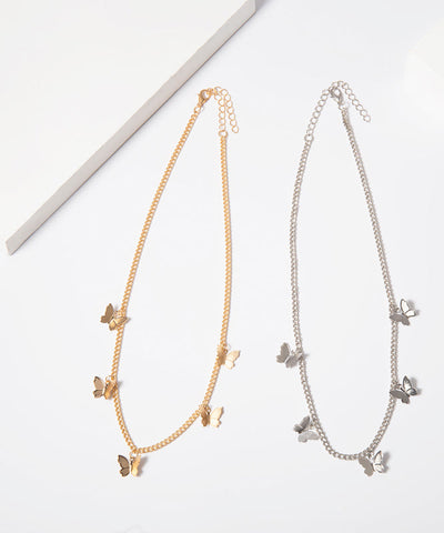 Art Gold – Halskette mit Schmetterlingsprinzessin aus Sterlingsilber 