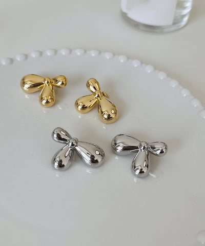 Fine Silk Copper Overgild Floral Stud Earrings