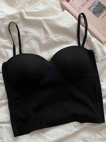 4 Colors Camisole for Women Fitness Crop Tops Summer Elegant Sexy All-match Casual Aesthetic Solid New