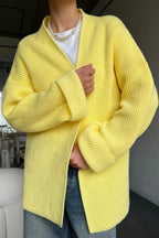 Relaxed Cozy Tie Waist Knit Cardigan