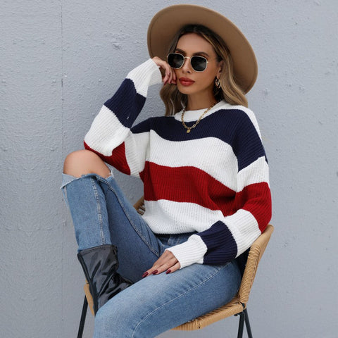 Suéter de cuello alto y manga larga para mujer, estilo otoño 