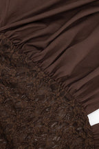 Batwing Lace Splicing Elegant Blouse