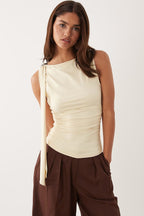 Minimal Asymmetrical Cropped Tank Top