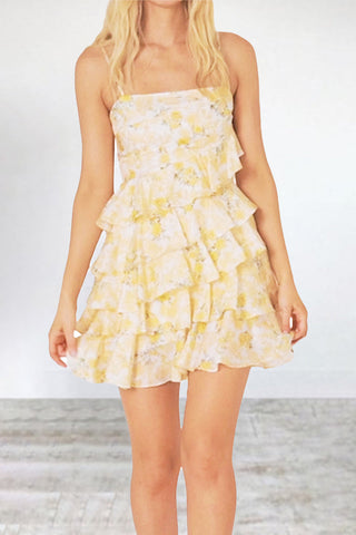 Sweet Elegant Floral Backless Cake  Dresses