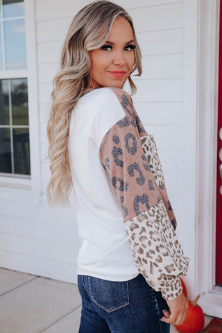Sweater Women Autumn Winter Leopard Print Contrast Color Zipper Half Cardigan Hooded Women Sweater