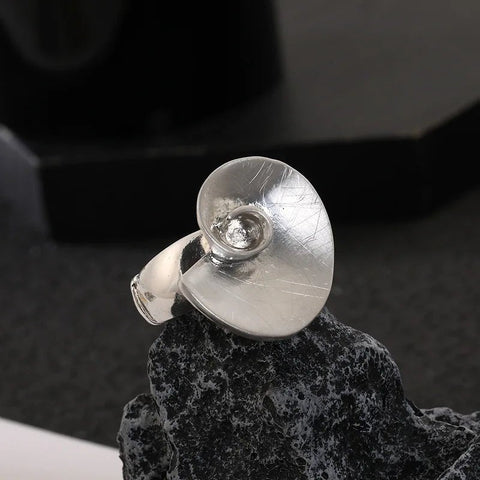 Verstellbarer Schneckenring aus Sterlingsilber 