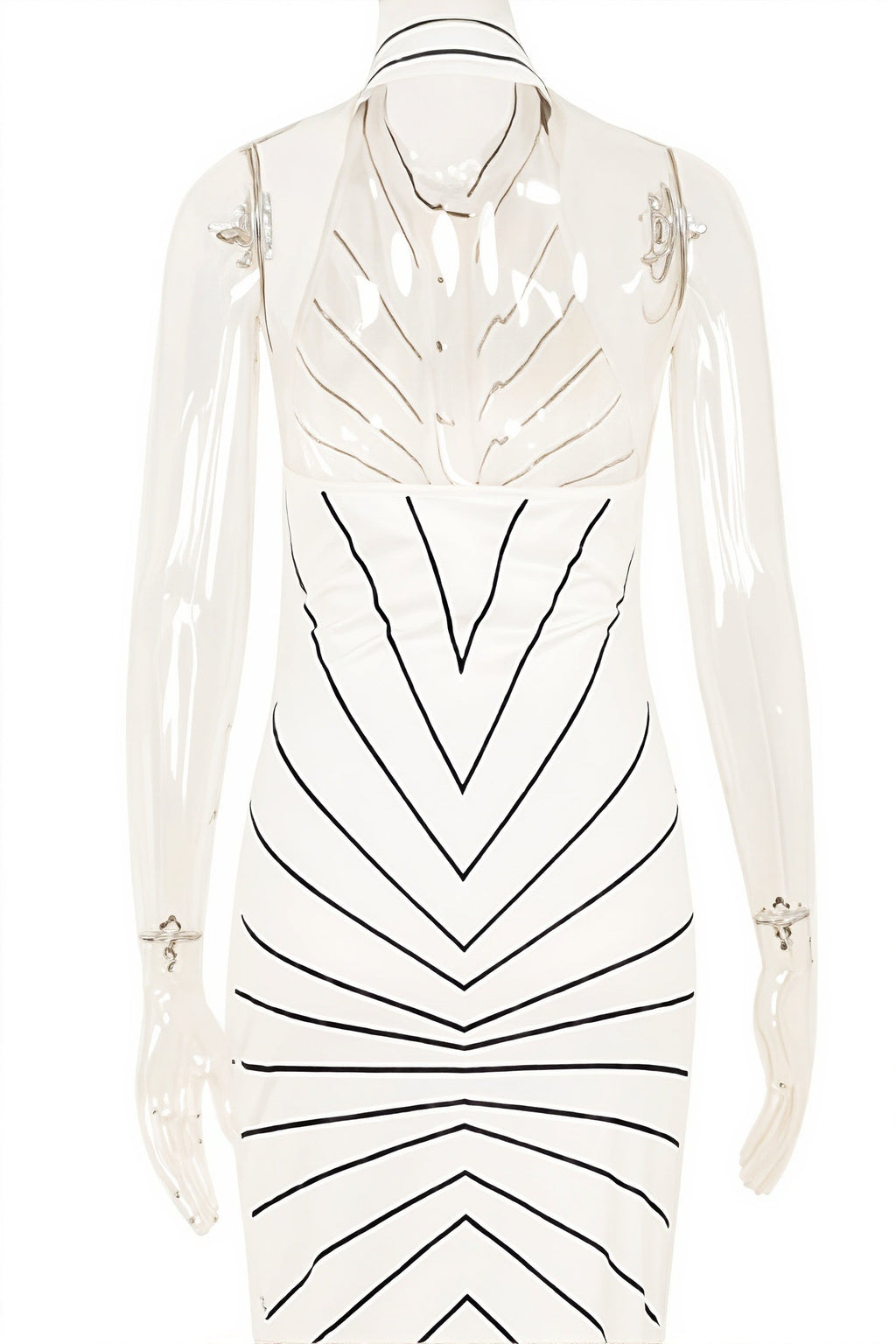 Striped Twist Waist Split Maxi Dress