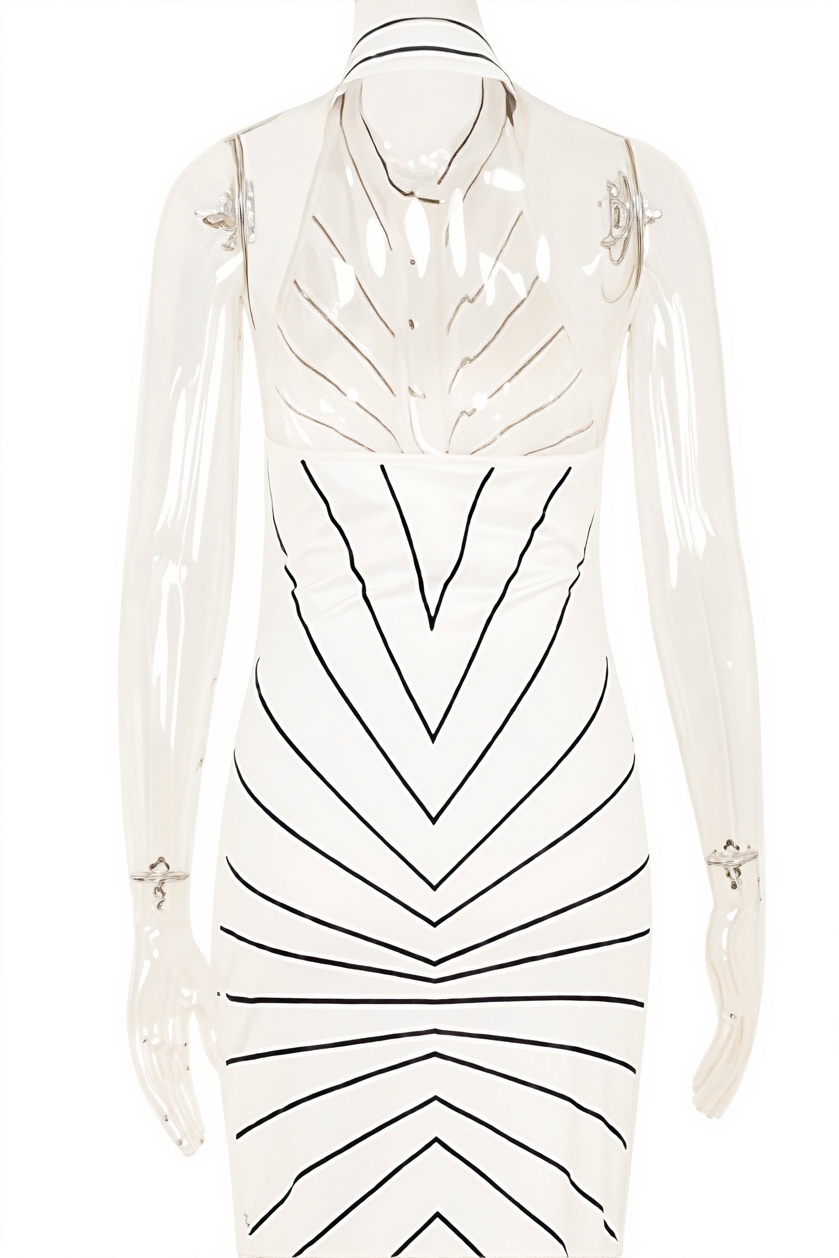 Striped Twist Waist Split Maxi Dress
