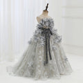 Kommunionkleid für Mädchen, luxuriöses Partykleid, flauschiges, formelles Prinzessinnenkleid mit vielen Blütenblättern für Babys 