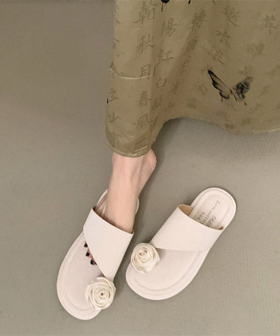 Nuevas pantuflas con puntera y estampado floral morado de estilo chino 