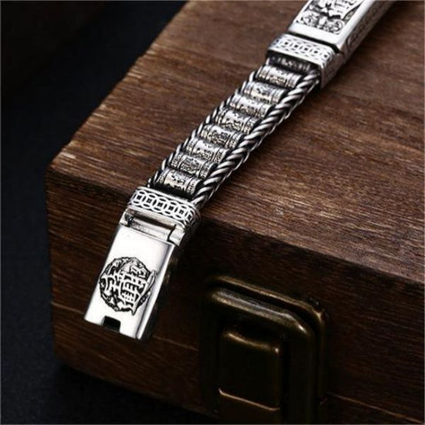Sterling Silver Fortune Pixiu Wheels Bracelet