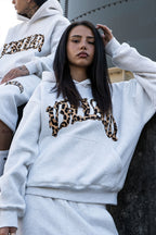 Leopard Patchwork Hoodie