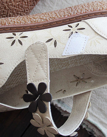 Bequeme Retro-Sandalen aus Leder mit dicker Sohle 