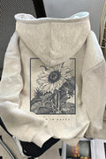Vintage Graphic Loose Pullover Hoodie