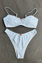 Sexy Lace Up Triangle Bikini Two Piece Sets