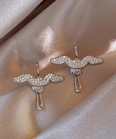 Vogue Gold Edelstahl Zirkon Kran Ohrstecker 