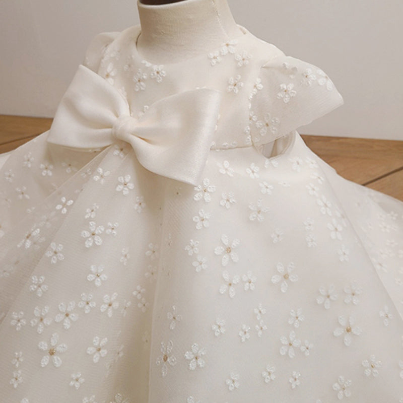 Vestido diario para niña pequeña, vestido para primera comunión, bautizo, fiesta de cumpleaños 