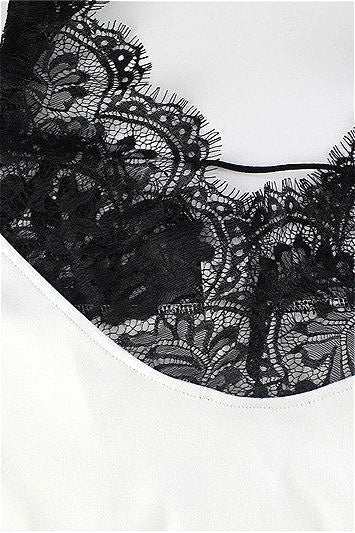 Sexy V Neck Lace Splice Maxi Dress