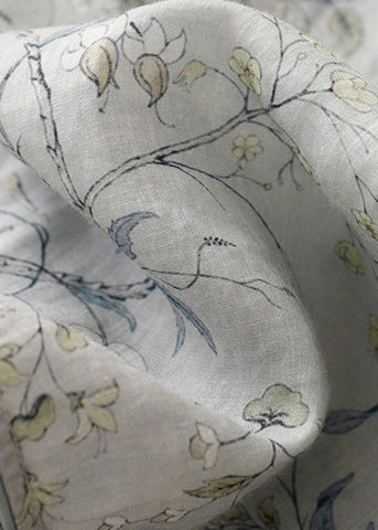 Bio-Baumwoll-Top mit Stehkragen und Armbandärmeln in Blau 