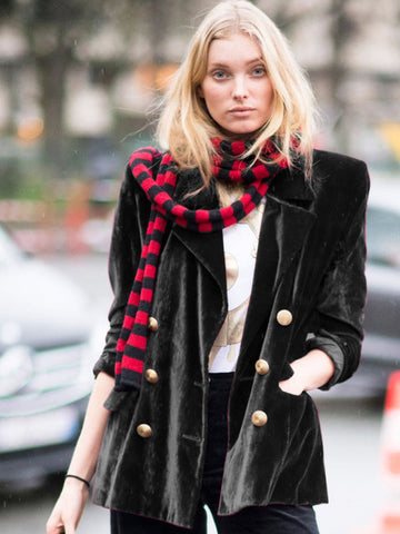 Blazer elegante de fiesta de longitud media para mujer 