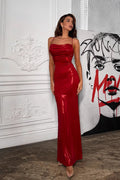 Backless Tie Evening Maxi Dress
