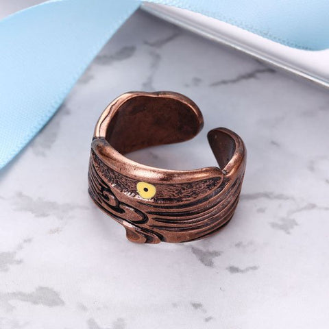 Anillo de ojo personalizado de hip hop en plata de ley 