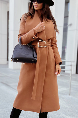 Always A Classic – Midimantel mit Revers und Gürtel 