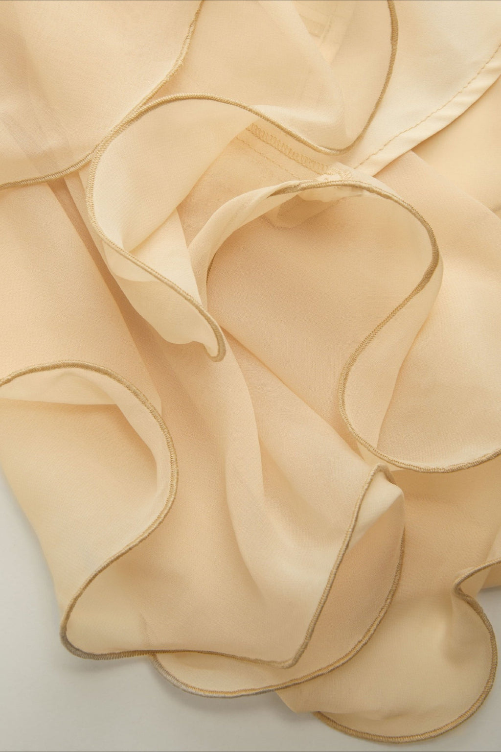 Loose Chiffon Ruffle Flowy Halter Top