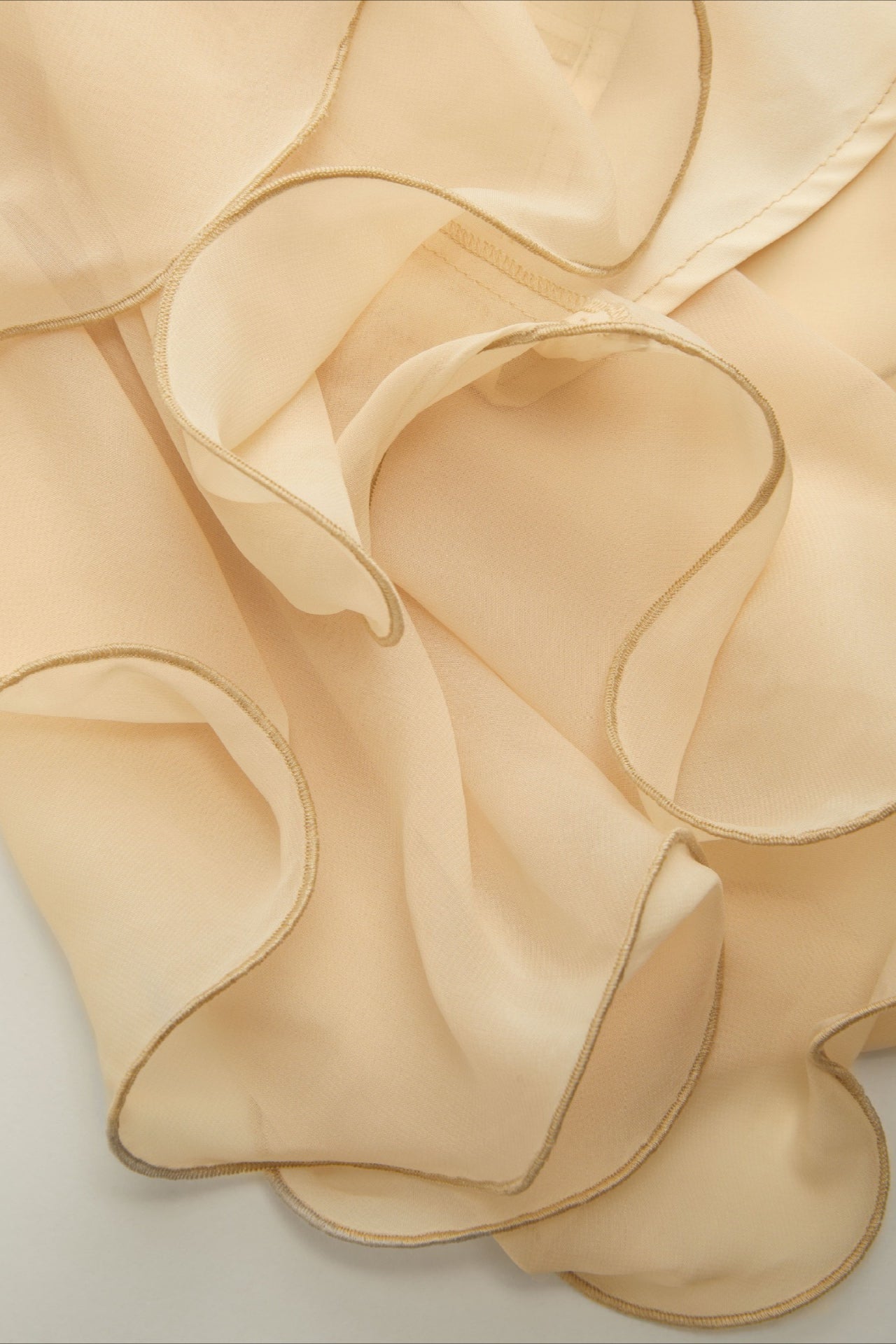 Loose Chiffon Ruffle Flowy Halter Top