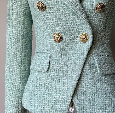 BLAZER DE TWEED SANDRA MINT 