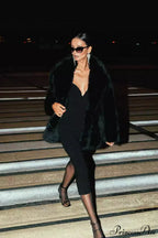 Eco Faux Fur Solid Chic Cropped Coat