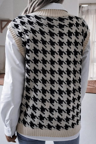 Casual Print Split Joint V Neck Tops