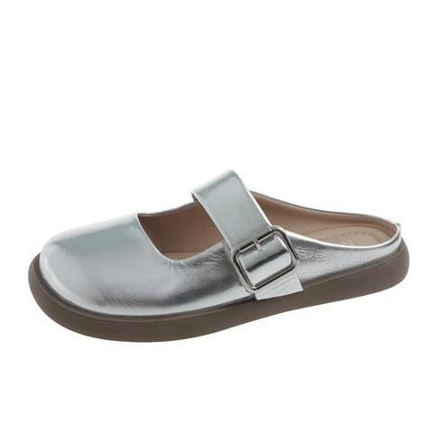 Wohnungen Frauen Hausschuhe Casual Weiche Walking Maultiere Schuhe Neue Sommer Marke 2024 Kleid Gemütliche Sandalen Slingback Flip-Flops Weibliche Slides 