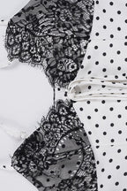 Satin Polka Dot Lace Cami Top